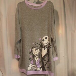 Tim Burton's Nightmare Before Christmas Sleep Shirt Loungewear Size L(12-14)